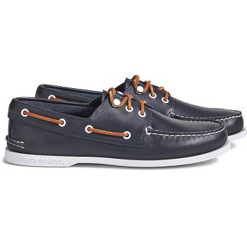 Sperry Cloud Authentic Original 3-eye Kožené Tmavomodre - Panske Mokasíny